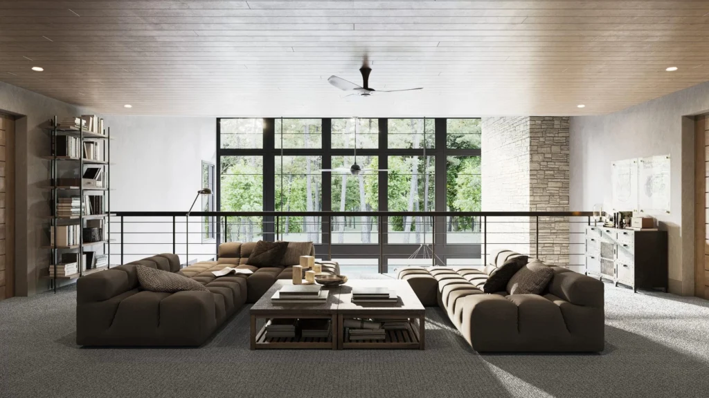 3d Animation Rendering living-room-rendering